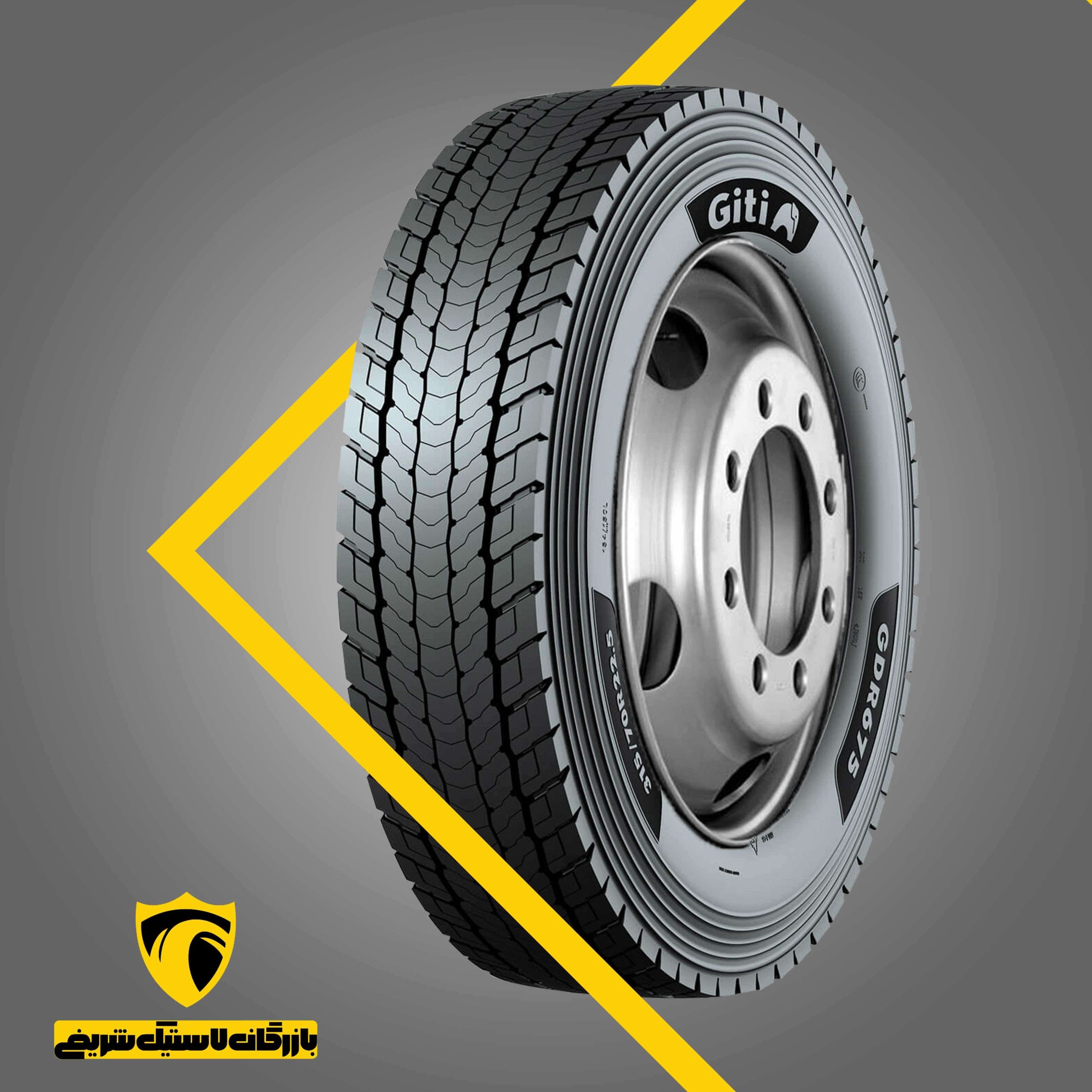 GITI-GDR675-315.80R22.5-01 لاستیک جی تیGDR675سایز315/80R22.5سال2024چین