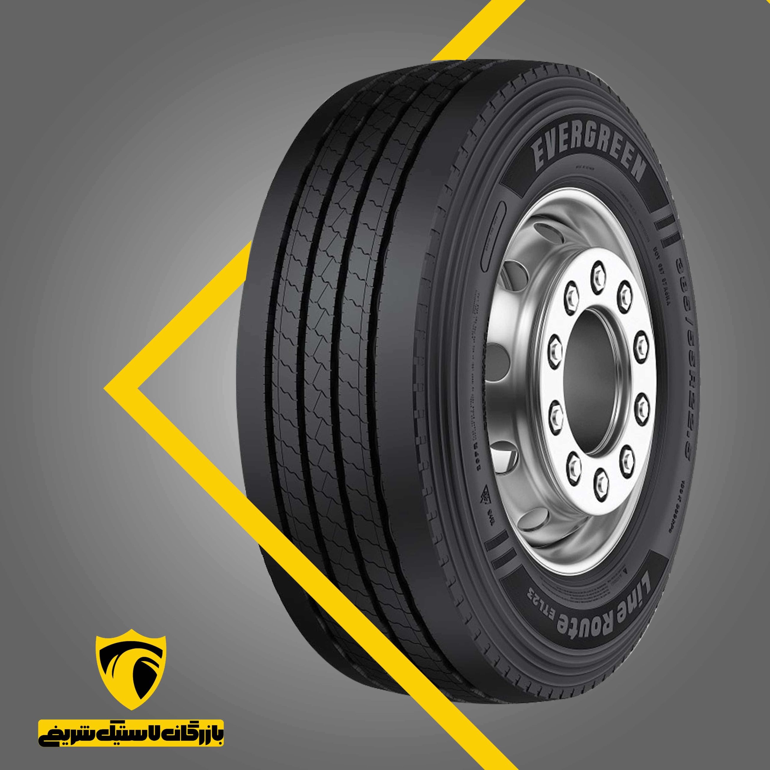 EVERGREEN-ETL23-385.65R22.5 لاستیک اورگرینETL23سایز385/65R22.5 2025ویتنام